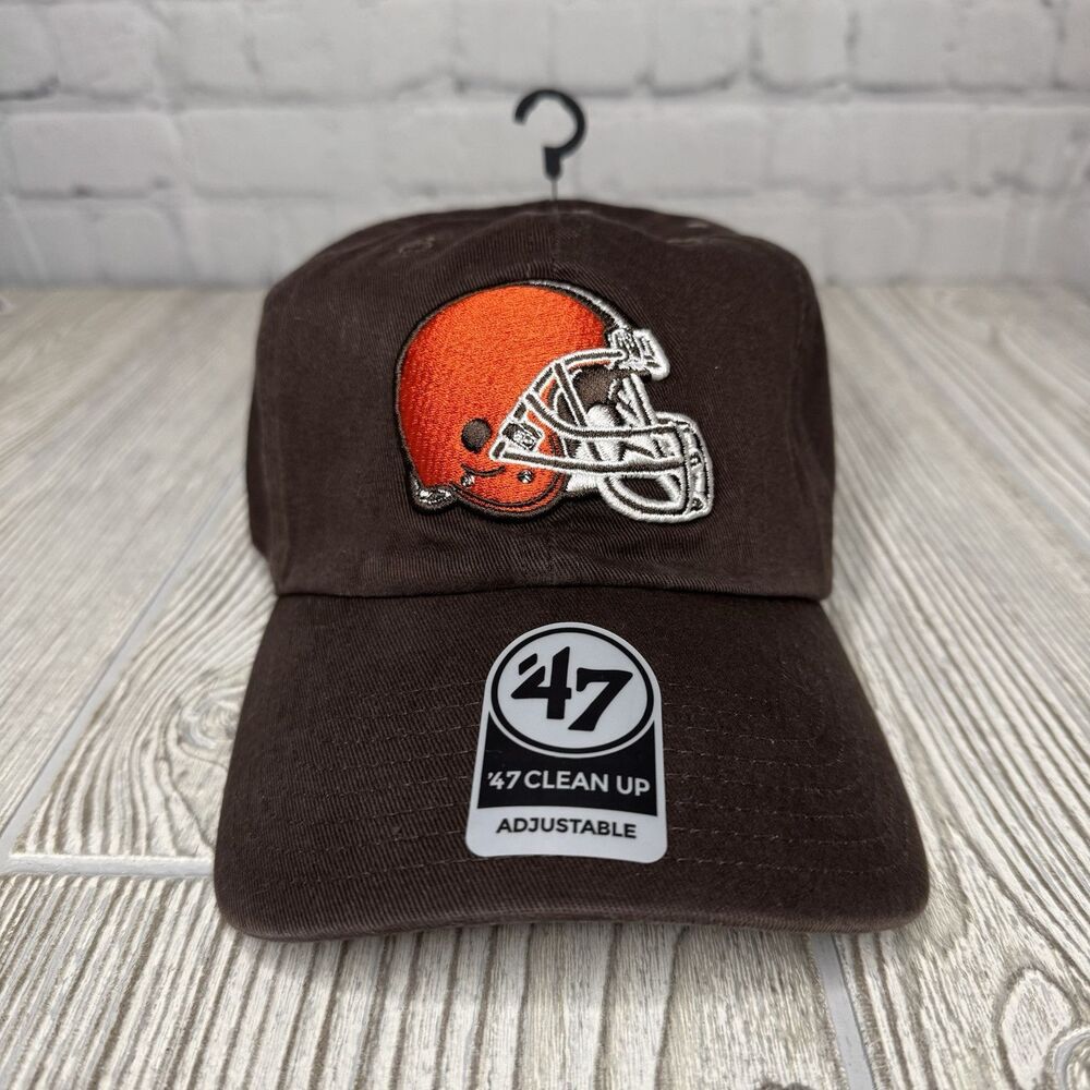 Cleveland Browns Helmet Logo Hat Adj Strapback Unstructured 47 Brand Cleanup New